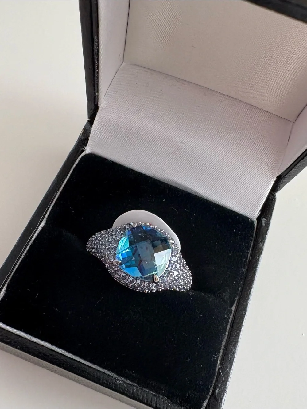 Bomb Party Petit Four Ring RG27747 Bi Color Tourmaline Hematite Plating